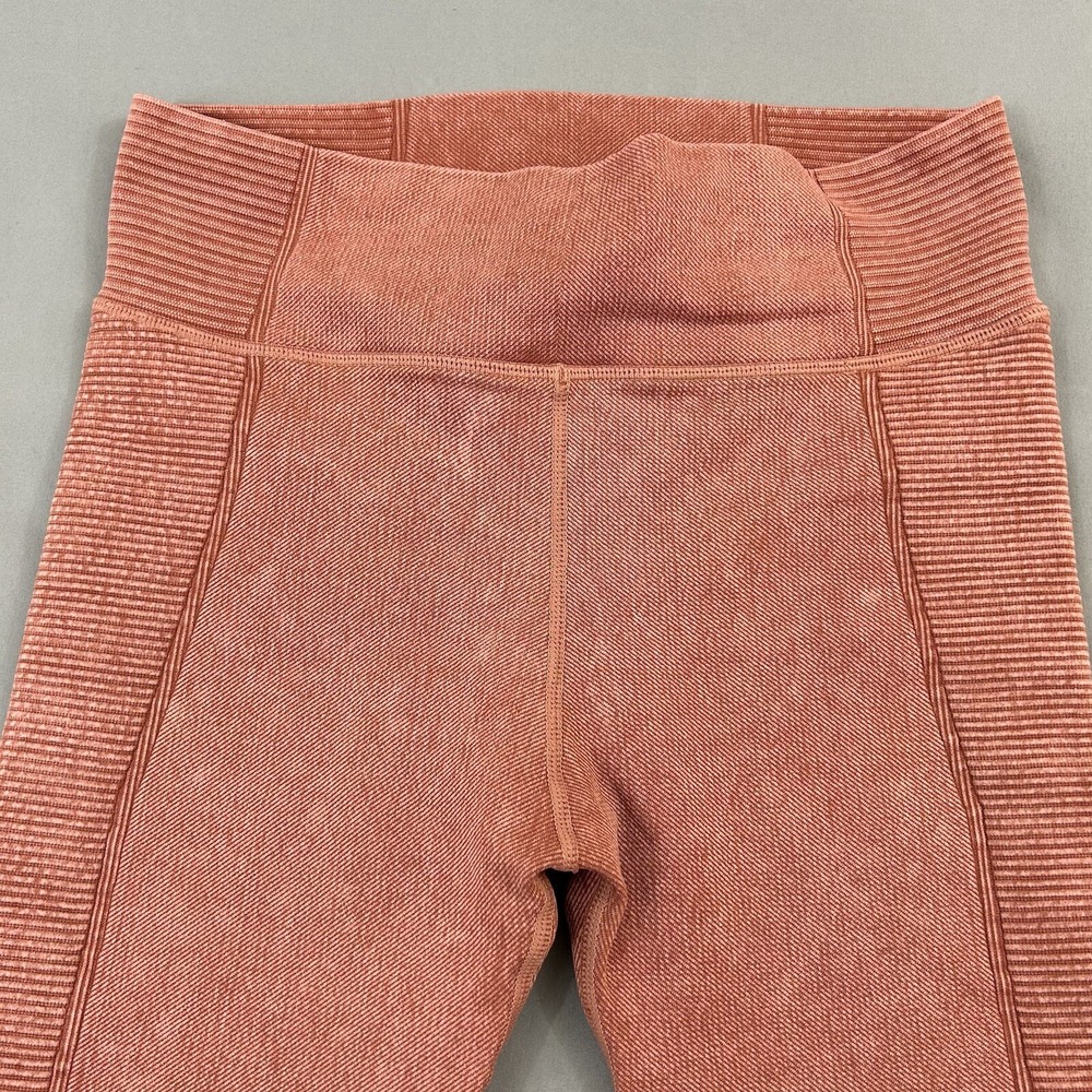 Offline by Arie Leggings Seamless Ribbed High Waist Women's Small Pink Workout - Picture 3 of 15